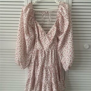 Princess Polly Donny Long Sleeve Tiered Mini Dress